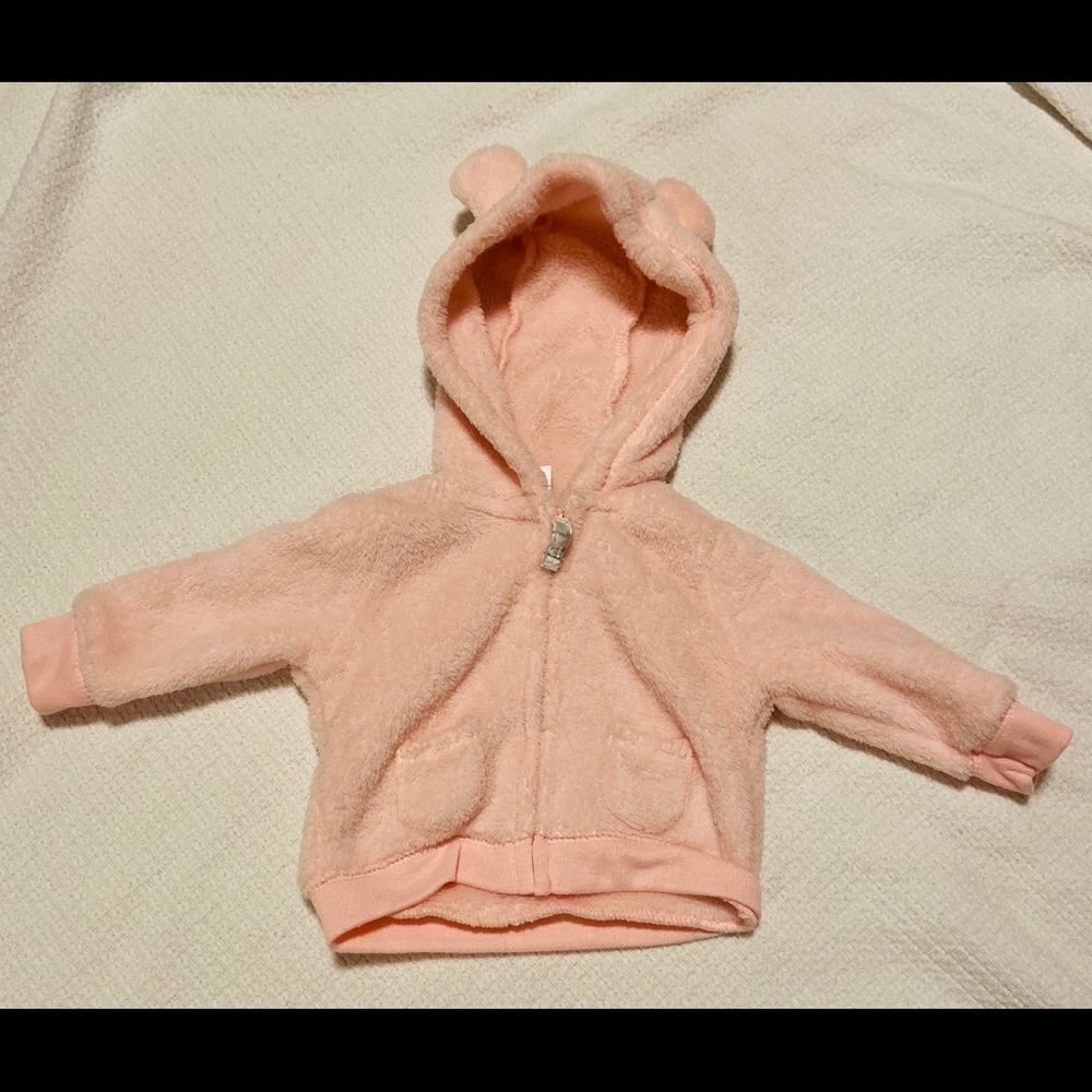 Extremely soft pink hoodie with ears